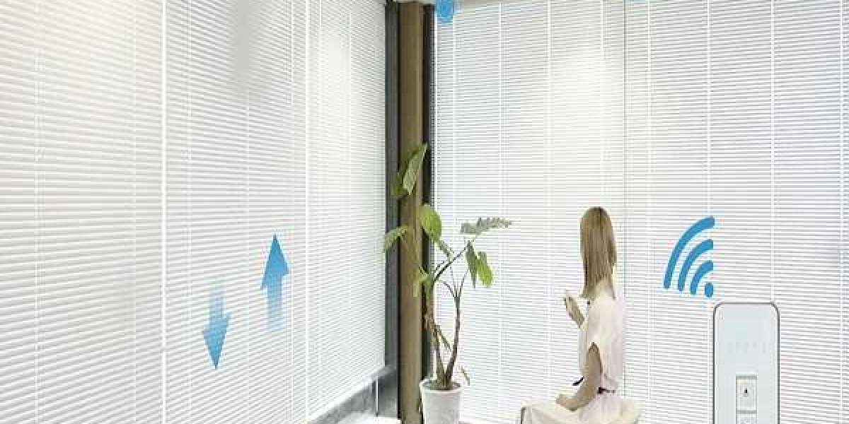 Combination of rechargeable motorized blind and smart home