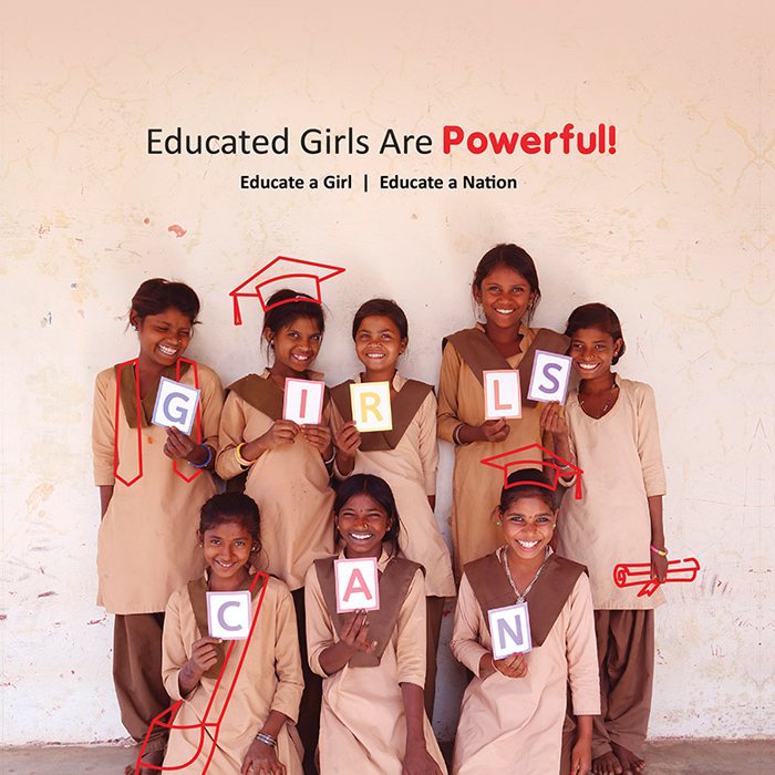 Donation for girl education. Charity to Educate Girls US.