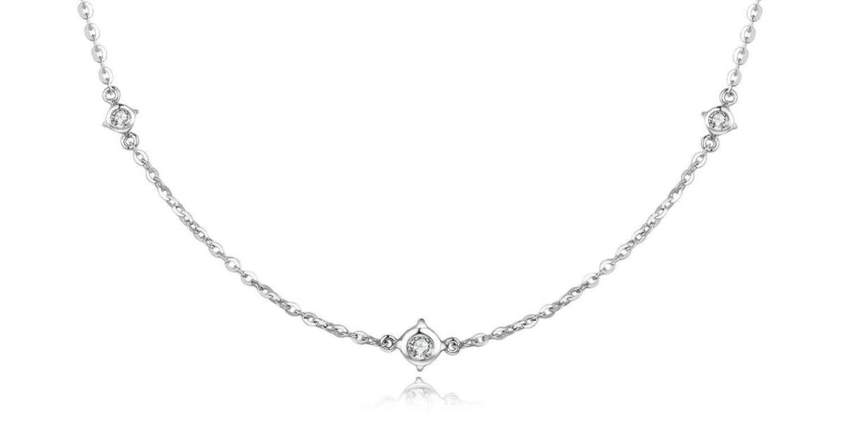 White Diamond Necklace for a Dazzling Neckline
