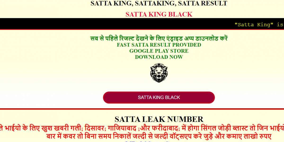 Satta Result and Its Role in the World of Satta King