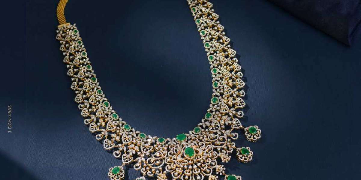 The Timeless Elegance of Krishna Jewellers' Long Diamond Necklace