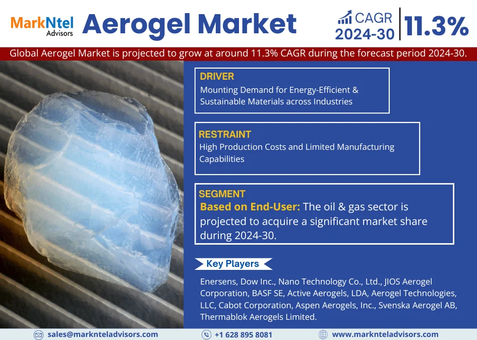 Aerogel Market Top Competitors, Geographical Analysis, and Growth Forecast | Latest Study 2024-30