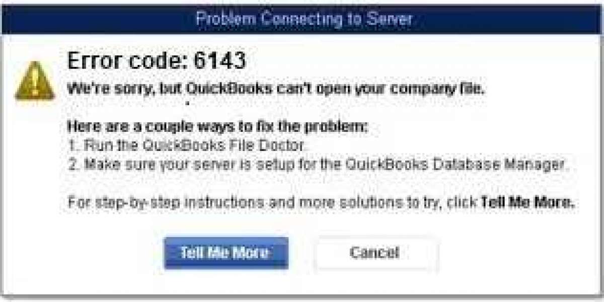 How to fix Quickbooks Error 6143