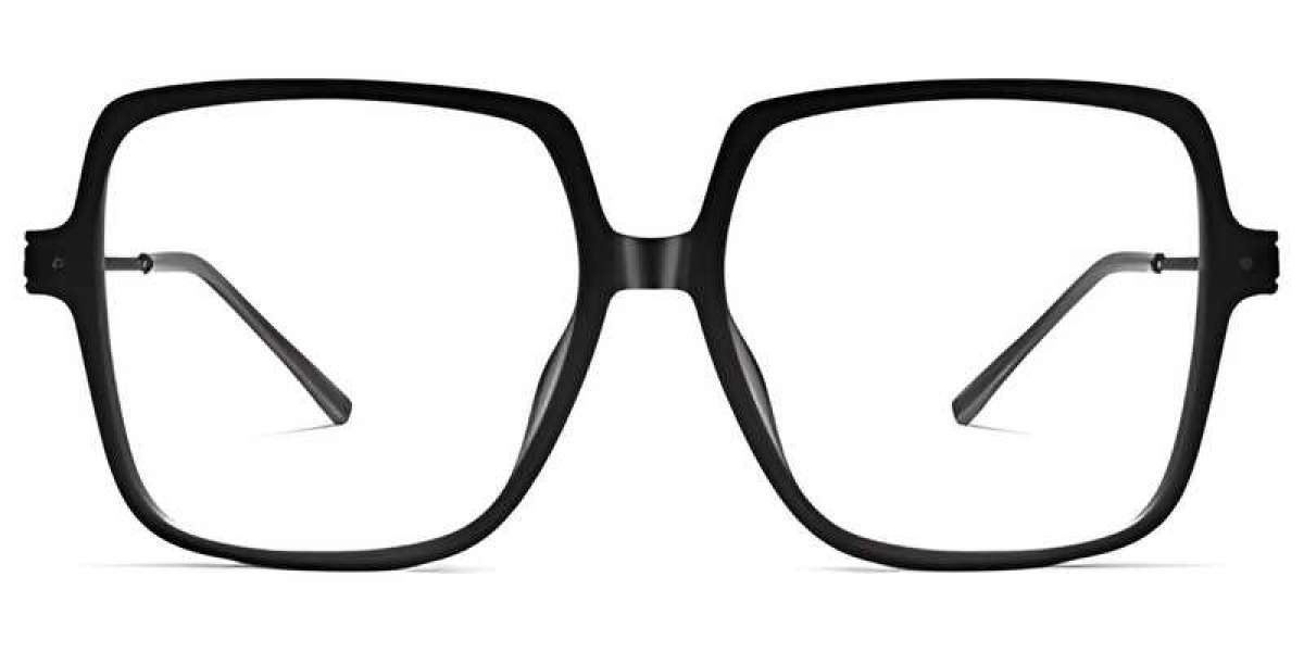 The Black Large Framed Eyeglasses Are Quite Attractive