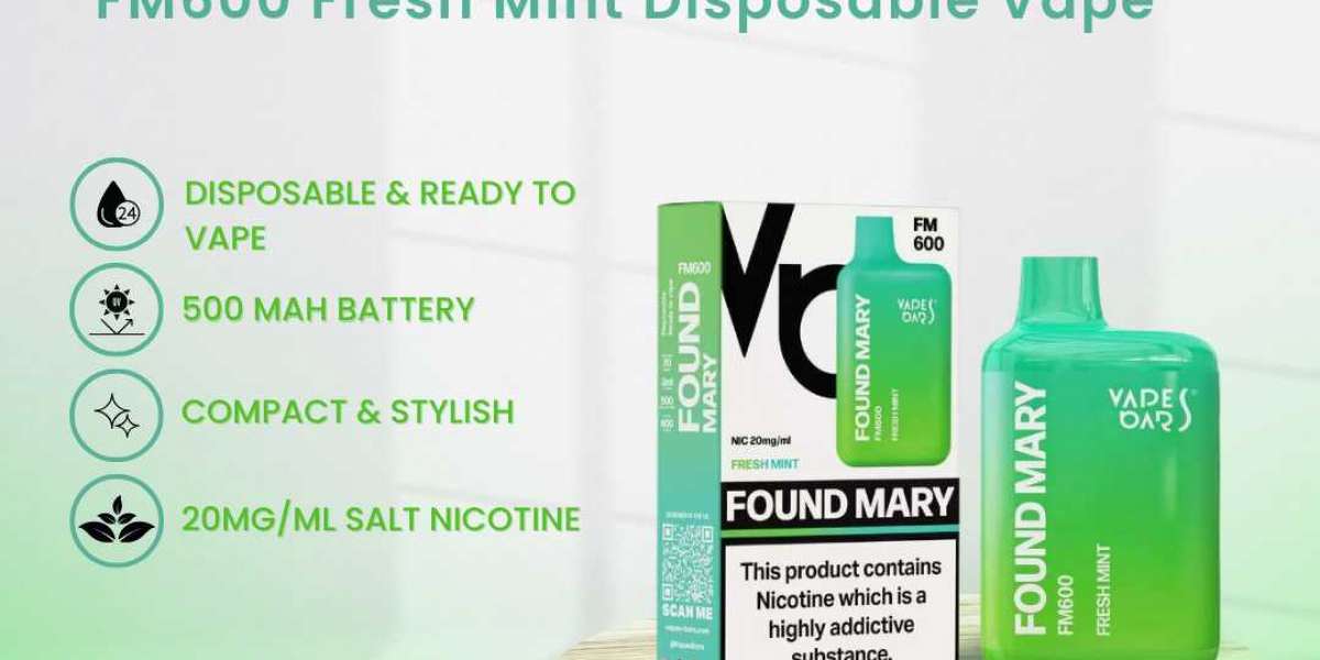 Best Found Mary fm600 Fresh Mint Disposable Vape in UK