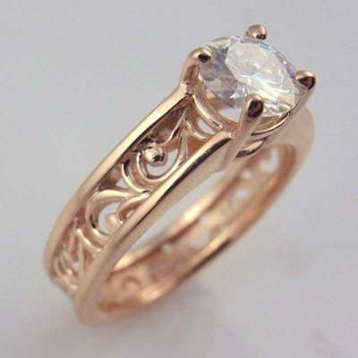 Custom Filigree Diamond Ring Profile Picture