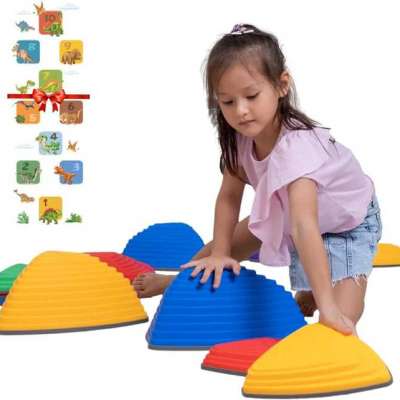 Stepping Stones for Kids Obstacle Course Fit For Indoor Outdoor Non-Slip (12 Pcs) Profile Picture