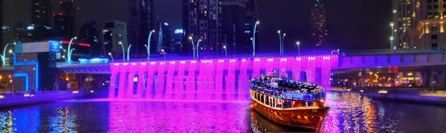 Dubai Water Canal Cruise Dinner Tour