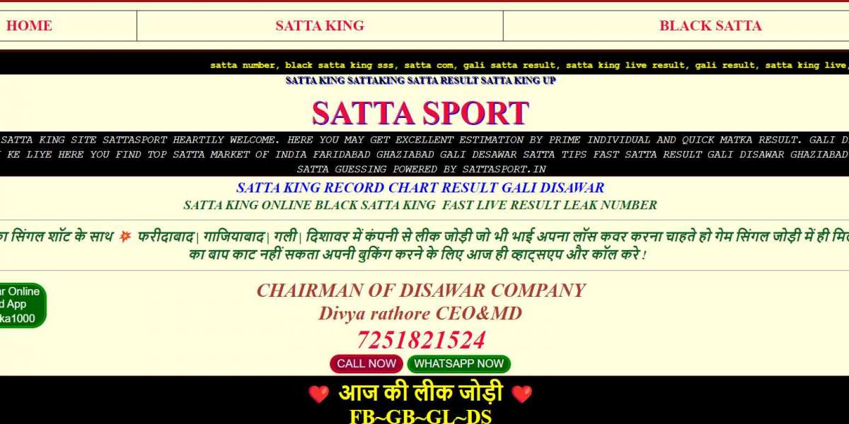 Unveiling the Fascination of Satta: Exploring the World of Online Wagering