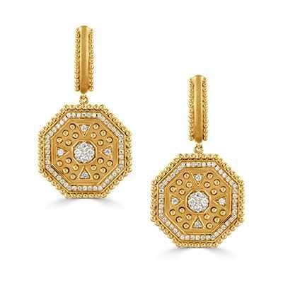 Yellow Gold 2/5ctw Diamond Byzantine Dangle Earrings l DOVES Profile Picture