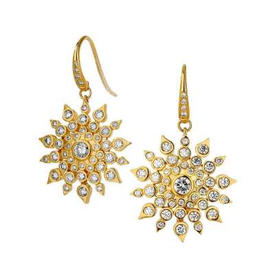 Syna 18K Yellow Gold Fancy Diamond Earings Profile Picture