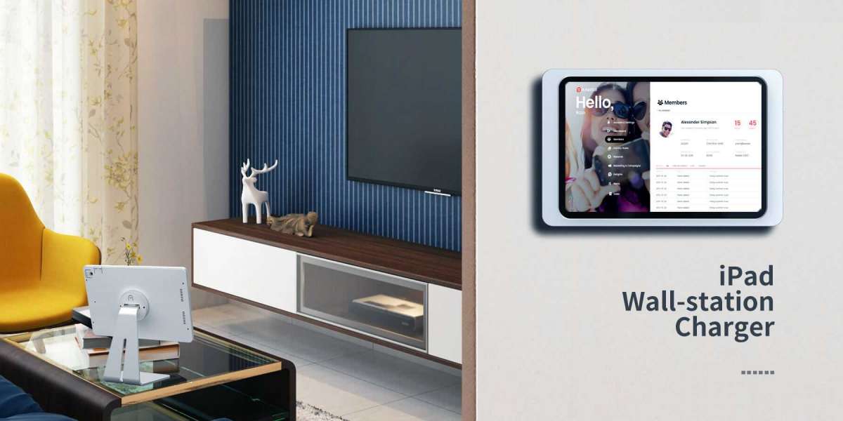 Secure iPad Wall Mount Enclosure with Swing Arm, Compatible with iPad