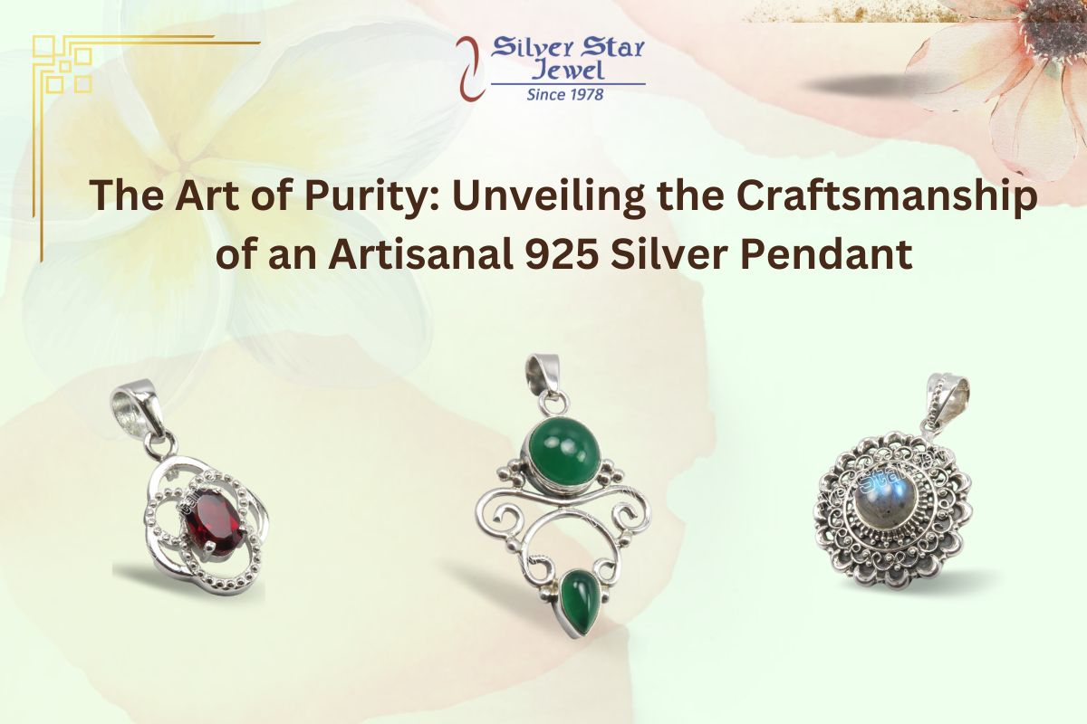 The Art of Purity: Unveiling the Craftsmanship of an Artisanal 925 Silver Pendant