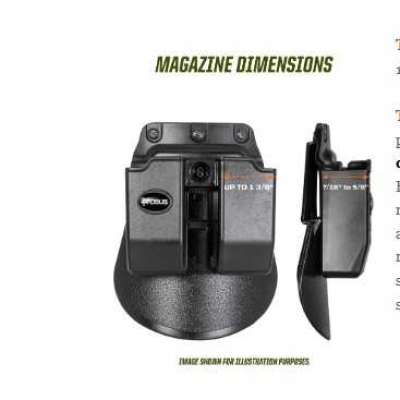 Magazine Pouches and Holsters for Convenient Magazine Carry | Fobus Holster Profile Picture