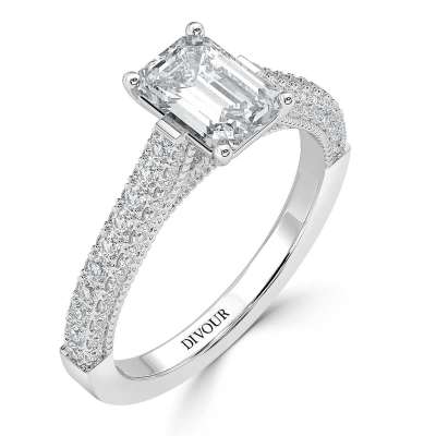 Emerald Diamond Vintage Engagement Ring Profile Picture